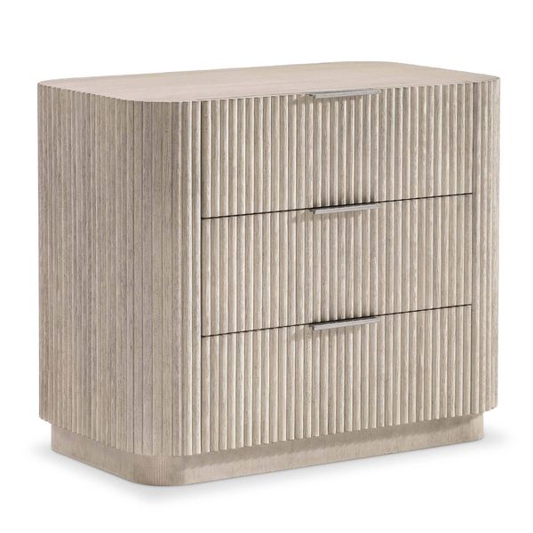 Lucerne 3 Drawer Wide Table de chevet, Alba