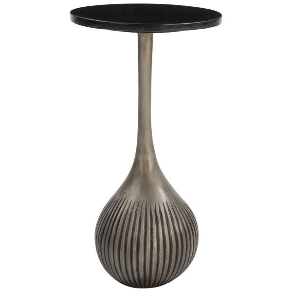 Ionis Accent Table, Noir/Antique Argent
