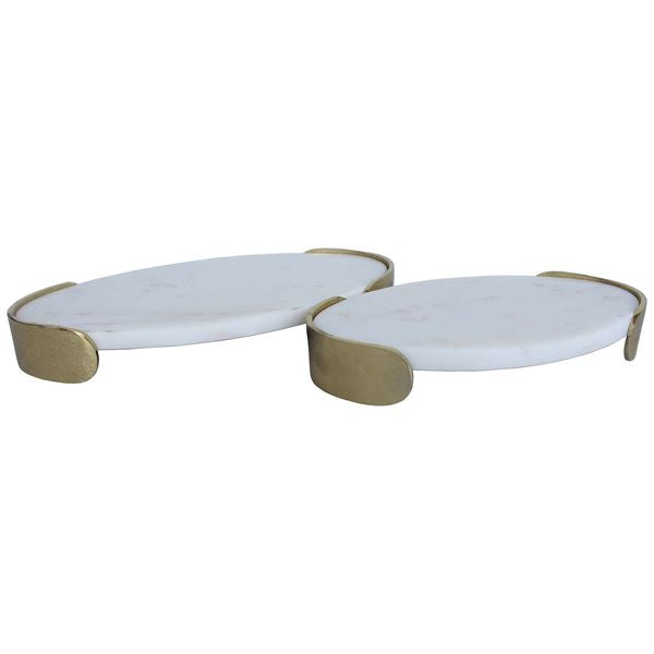 Owenpark Trays, Blanc, Lot de 2
