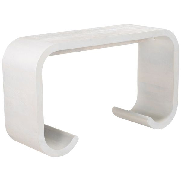 Table Dena console, Whitewashed