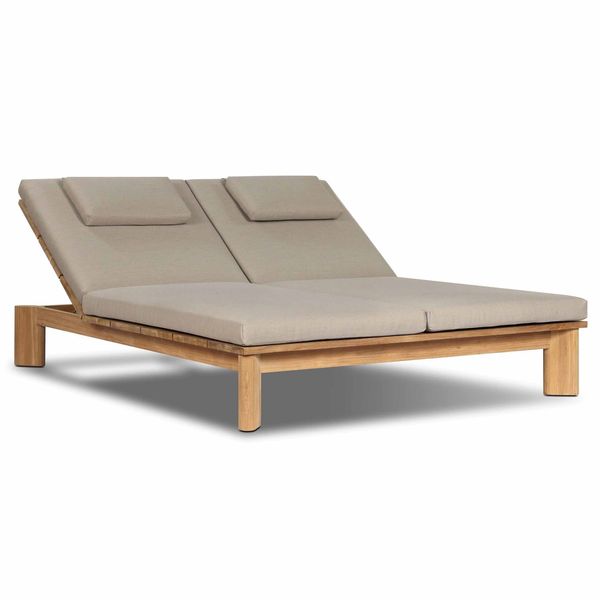 Sterling Outdoor Double Chaise, Ibiza Mole