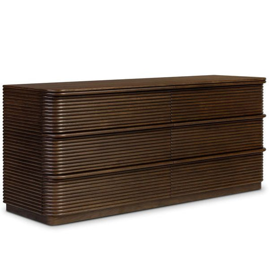 Benny 6 Drawer Commode, Spiced Chene