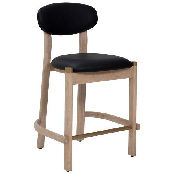 Rilou Bar & Tabouret de comptoir, Noir/Naturel