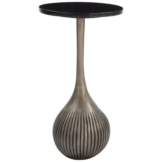 Ionis Accent Table, Noir/Antique Argent