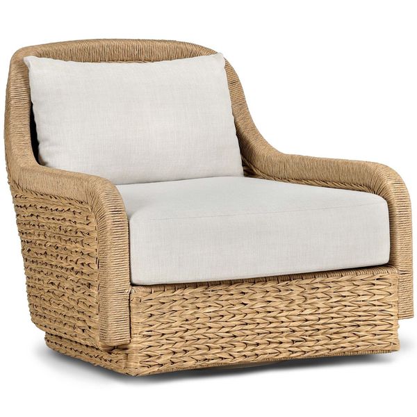 Bellage Outdoor Swivel Chaise, Vergo Creme