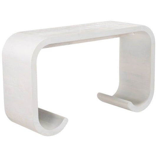 Table Dena console, Whitewashed