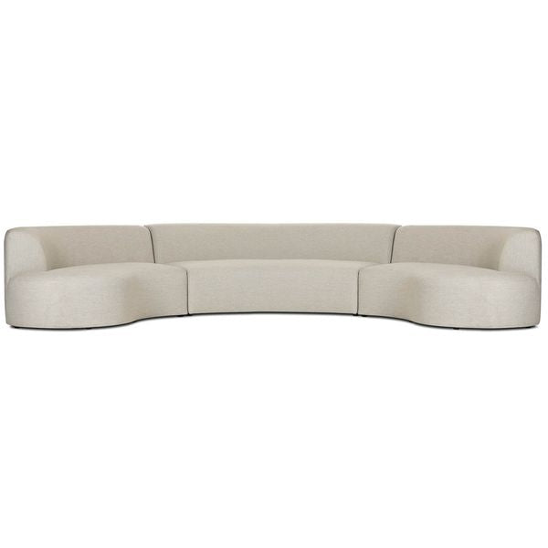 Opal Outdoor 3 Pc Sectional, Faye Sand