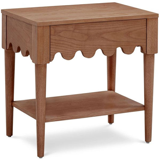 Oodle 1 Drawer Table de chevet, Noyer